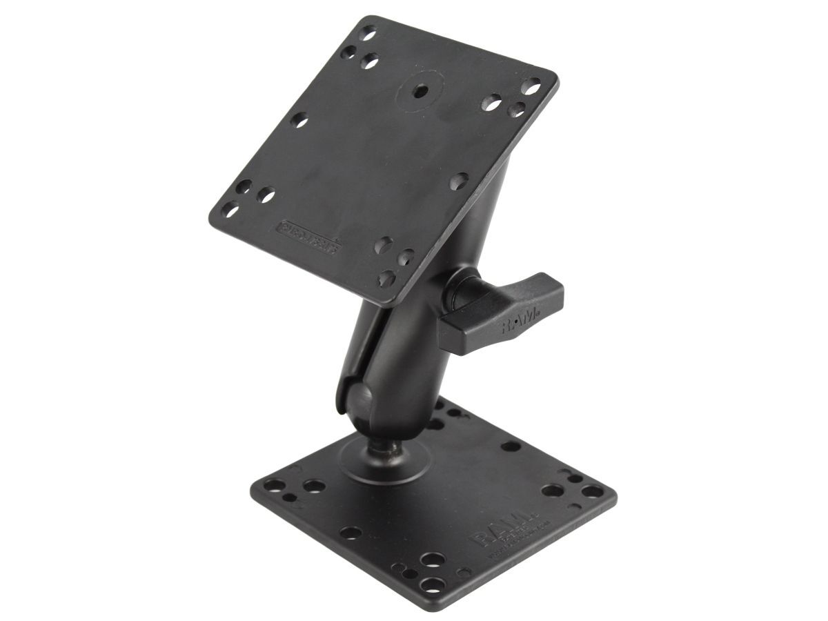 RAM Mounts VESA-Set - 2x VESA-Platte (75x75 u. 100x100 mm Lochraster), mittlerer Verbindungsarm, C-Kugel (1,5 Zoll), im Polybeutel