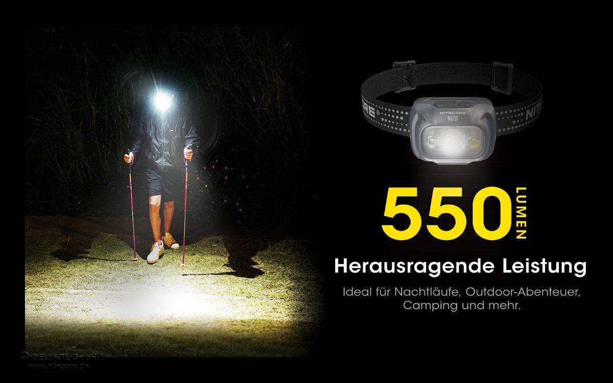 Nitecore NU31 orange - 550 Lumen