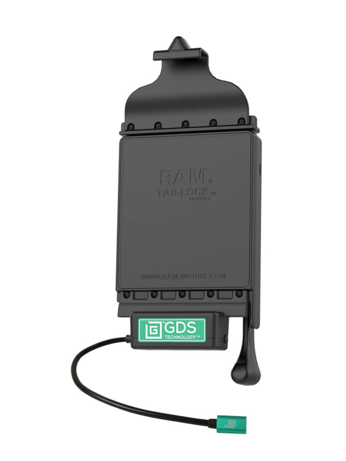 RAM Mounts GDS Tab-Lock Halteschale (Schlüsselverriegelung) für Tablets - In IntelliSkin Next Gen Schutzhülle - USB-C (2.0) Anschluss