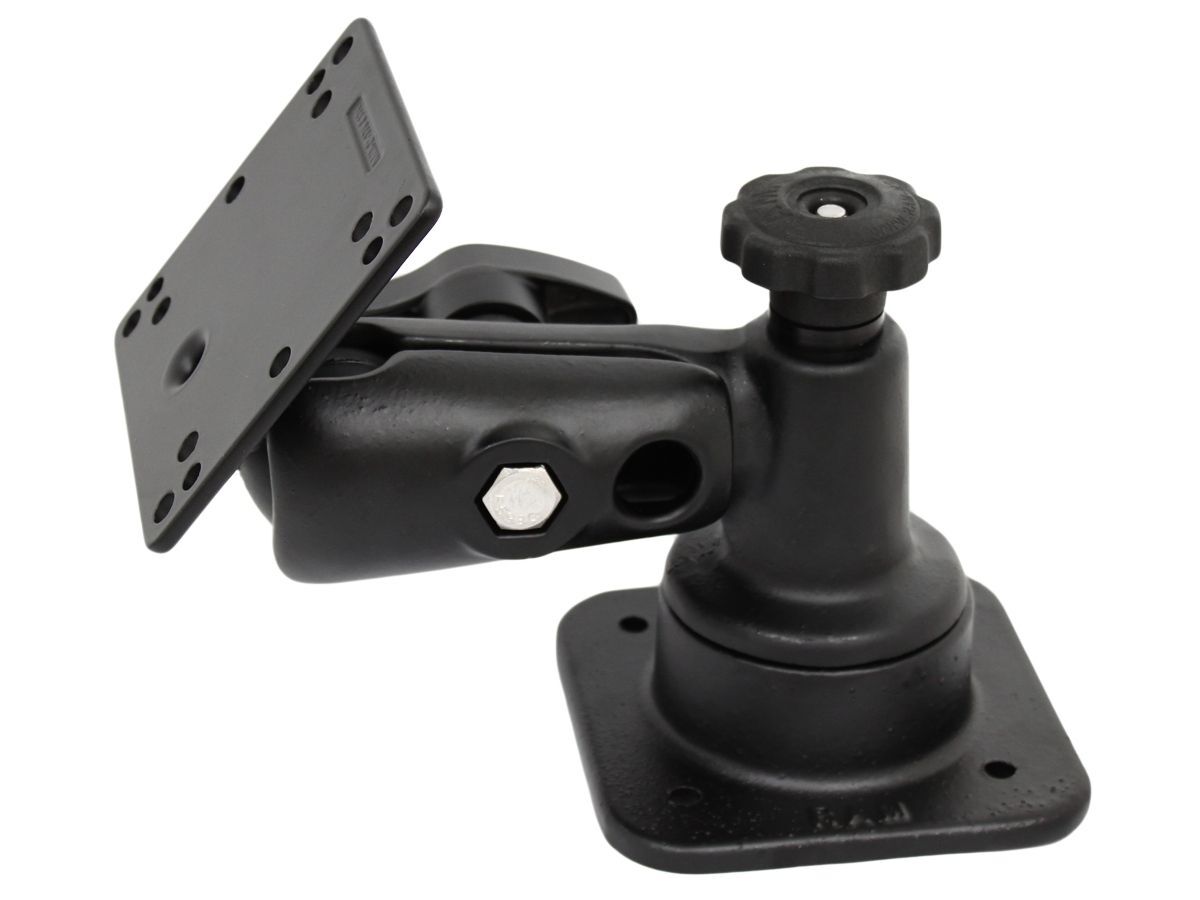RAM Mounts Schwenkarm mit VESA-Platte - Horizontal-Basis, VESA-Platte (4x75 u. 4x100 mm Lochraster), D-Kugel (2,25 Zoll)