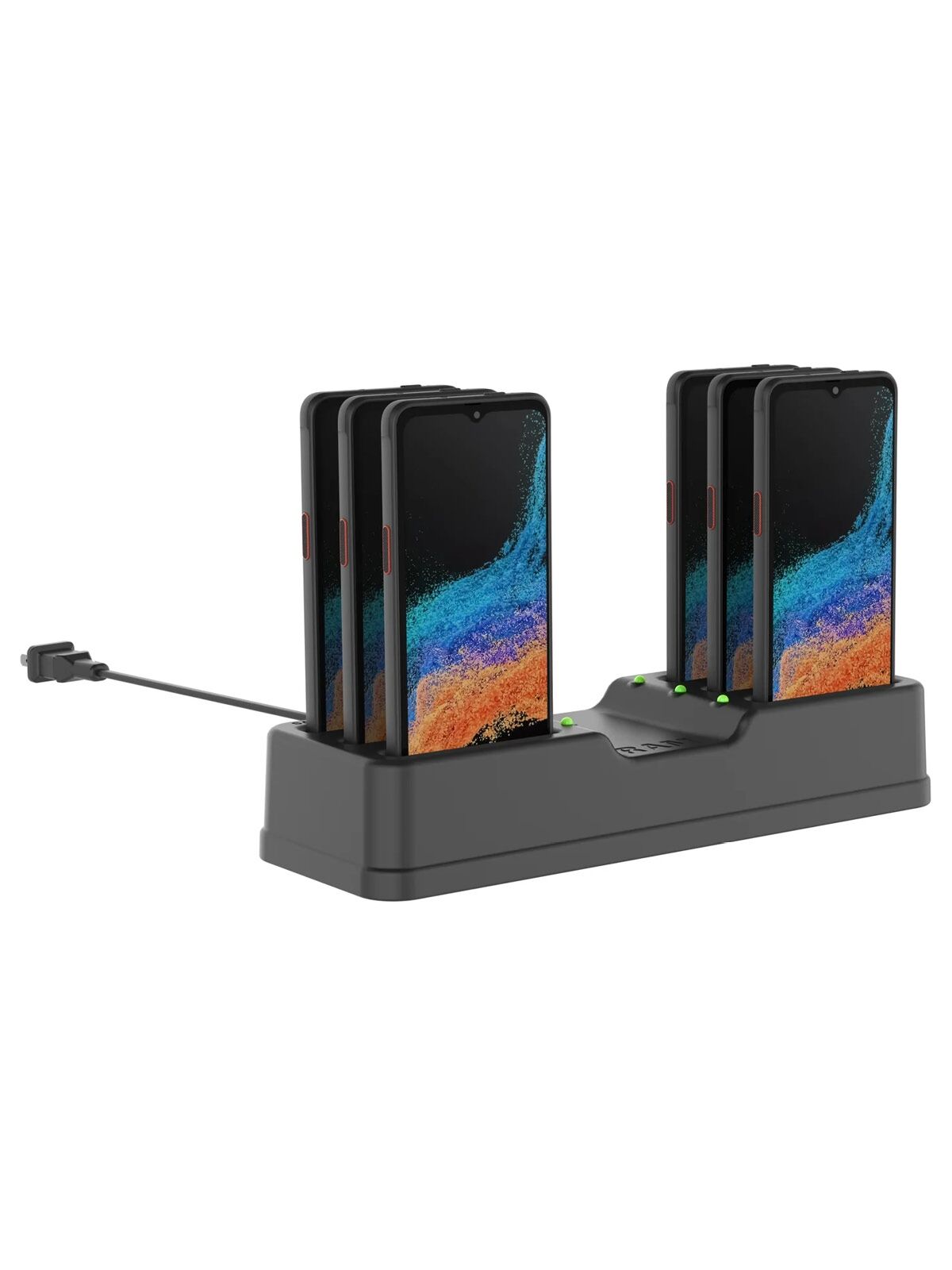 RAM Mounts 6-fach Tisch-Ladestation für Samsung XCover6 Pro (ohne Schutzhüllen)