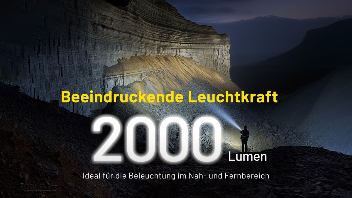 Nitecore P40 - LEP-Laser Lampe, 2000 Lumen