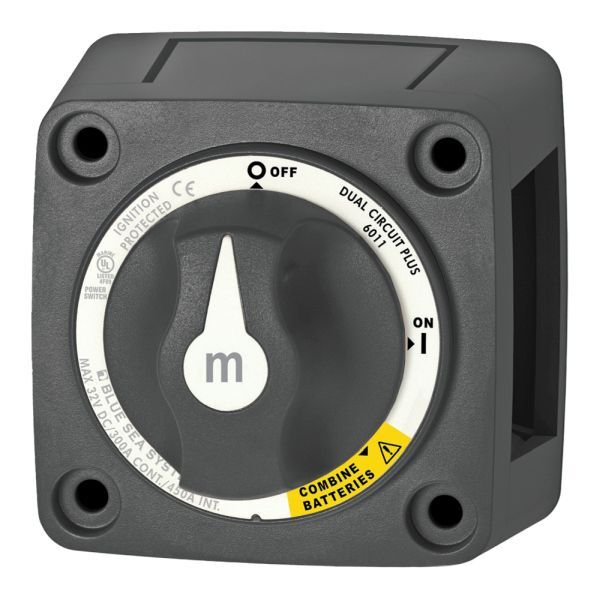 BlueSea Manuelle Batterieschalter m-Serie schwarz (versch. Typen)