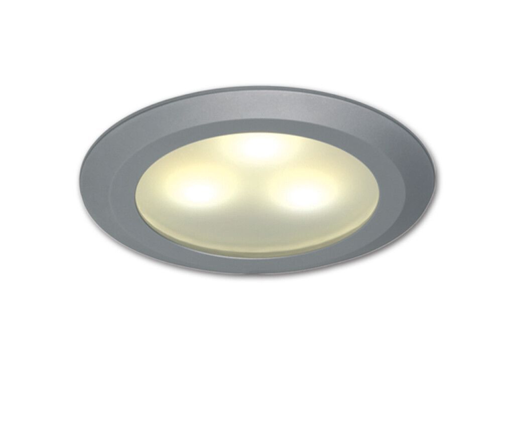 LED-Einbauleuchte EB12-1 (Slave), Edelstahl poliert, 10-30V DC, max. 3W, warmweiß
