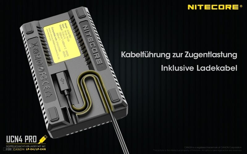 Nitecore UCN4 PRO - für Canon Cameras