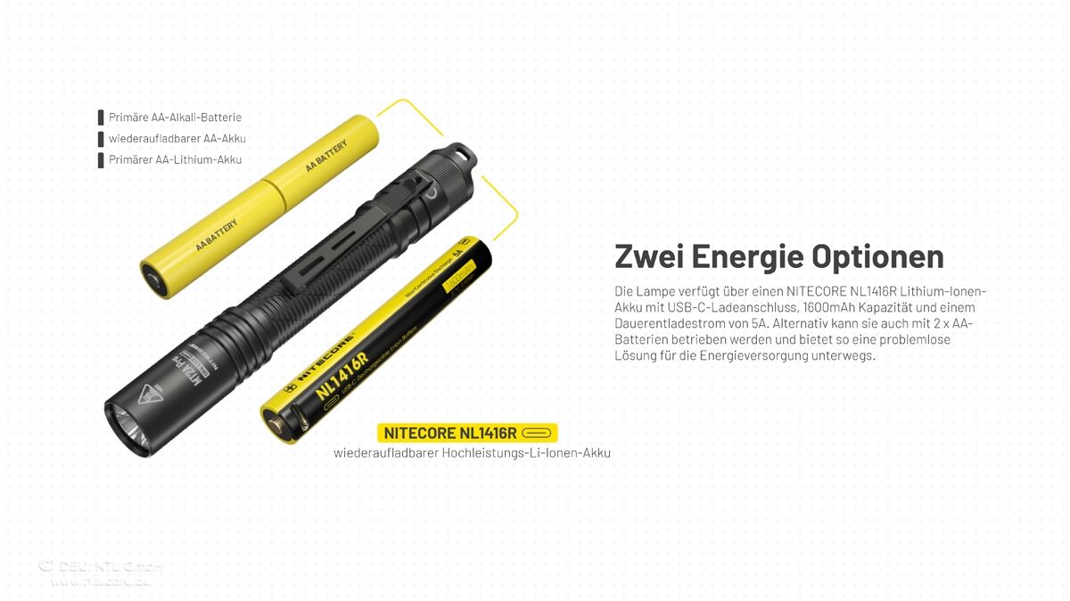 Nitecore MT2A PRO - 1000 Lumen