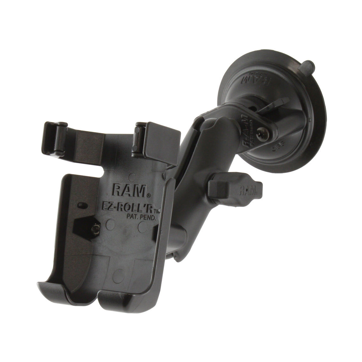 RAM Mounts Saugfuss-Halterung Garmin GPSMAP 78 - mittlerer Verbindungsarm, 2x Diamond-Basisplatte (Trapez), Halteschale, B-Kugel (1 Zoll), im Polybeut