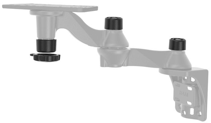 RAM Mounts Pin-Lock Set für Schwenkarme - 3er-Set, inkl. Adapter zum Öffnen/Schließen, im Polybeutel