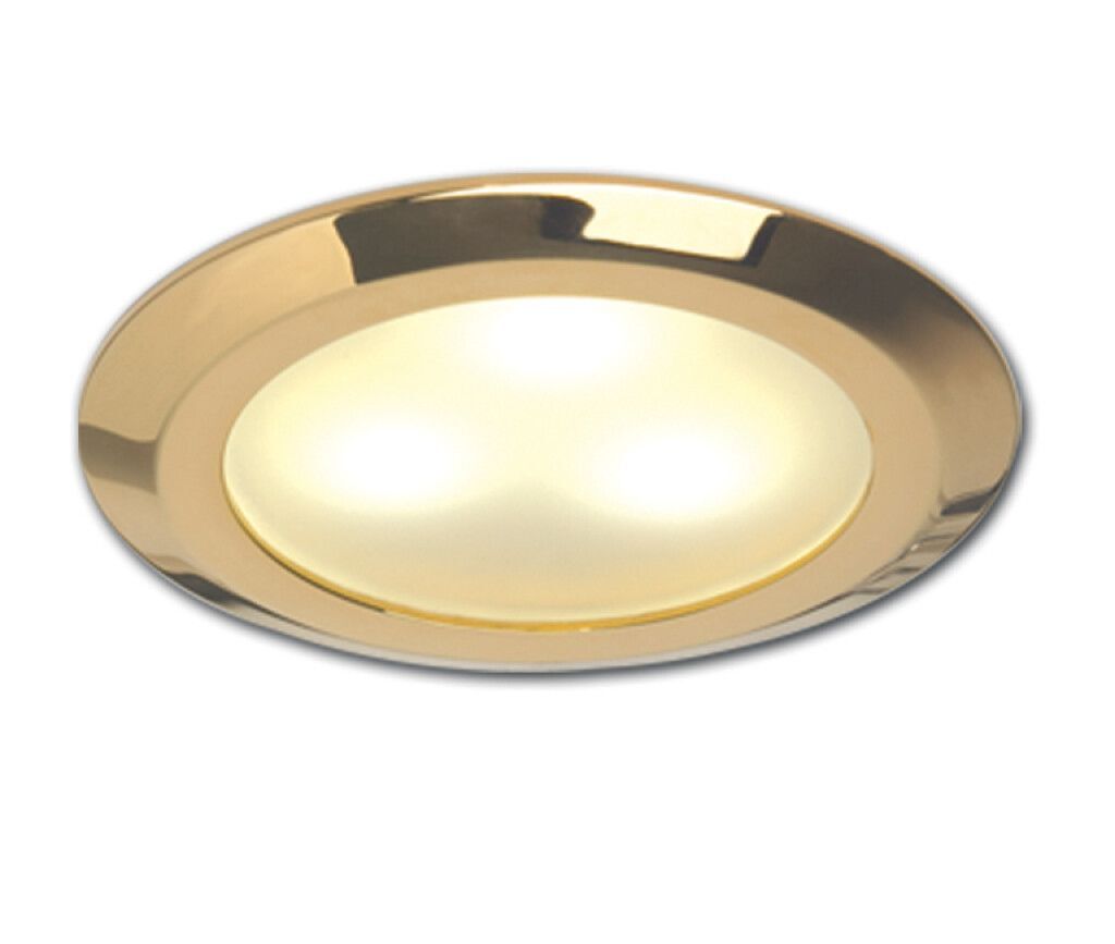 LED-Einbauleuchte EB12-1 (Slave), gold-glanz, 10-30V DC, max. 3W, warmweiß