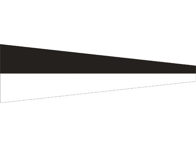 Talamex Zahlenwimpel Abm. 25 x 88 cm Signalflagge 6 Six