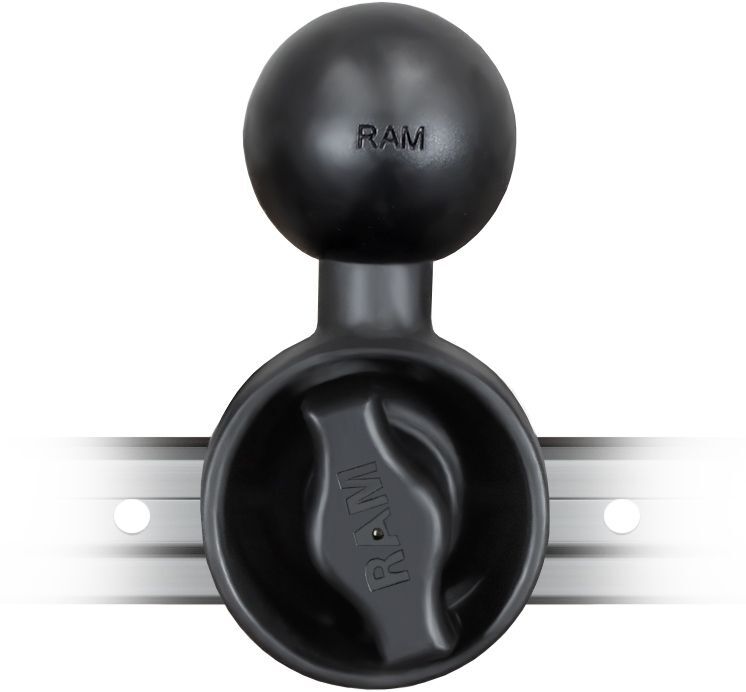 RAM Mounts Verbundstoff Side Track Adapter - C-Kugel (1,5 Zoll), im Polybeutel