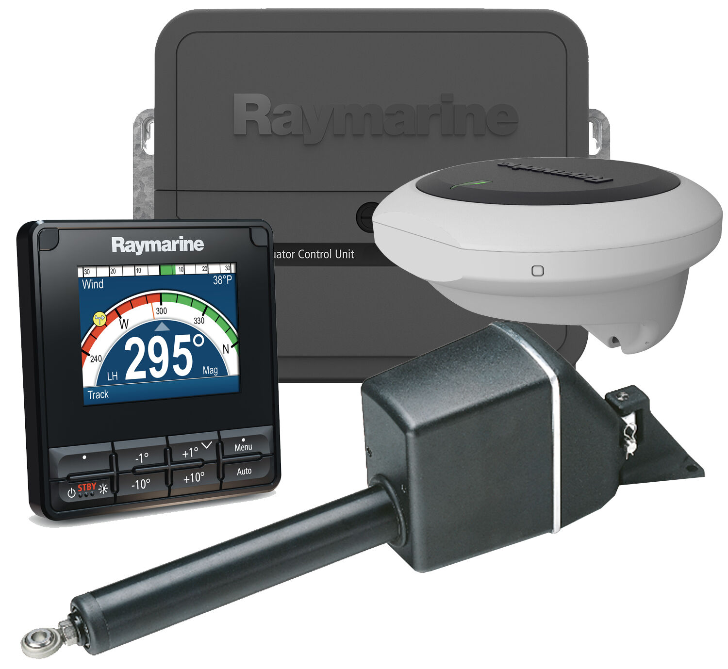 Raymarine_T70158_Autopilot_Linearantrieb_Segelboot Raymarine T70158 Komplett Set Autopilot Segelboot mit Linearantrieb