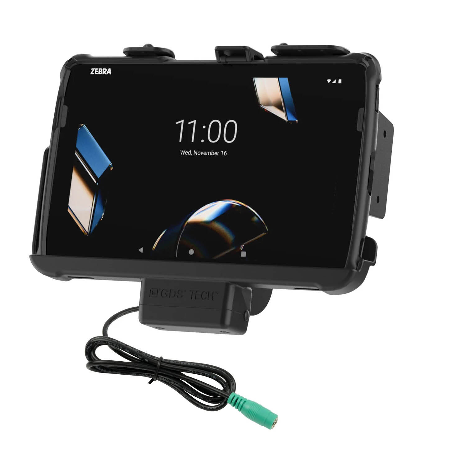 RAM Mounts EZ-Roll'r Halteschale für Zebra ET40 & ET45 (10“) Tablets - In Rugged Boot - 5.5mm DC-Anschluss