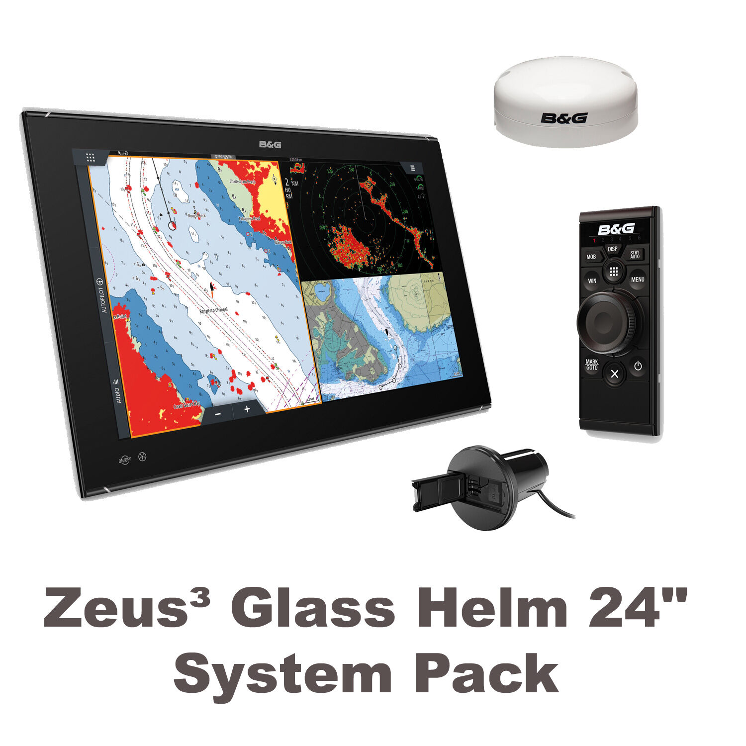 BundG_Zeus3_GlassHelm_24er_System_Paket B&G Zeus3 Glass Helm 24" System Paket