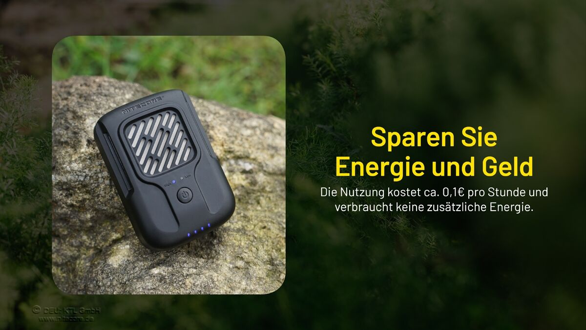 Nitecore EMR40 - Mückenabwehr mit Akku 7800mAh