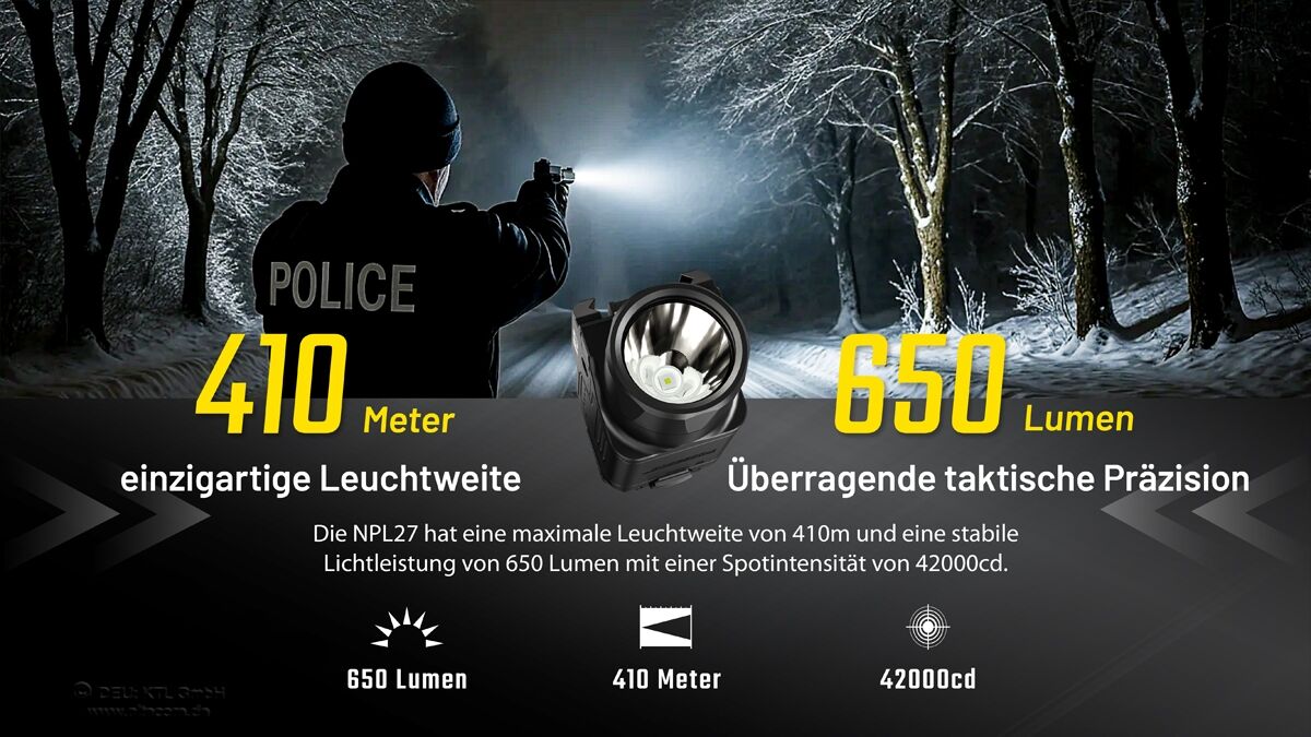 Nitecore Waffenleuchte NPL27