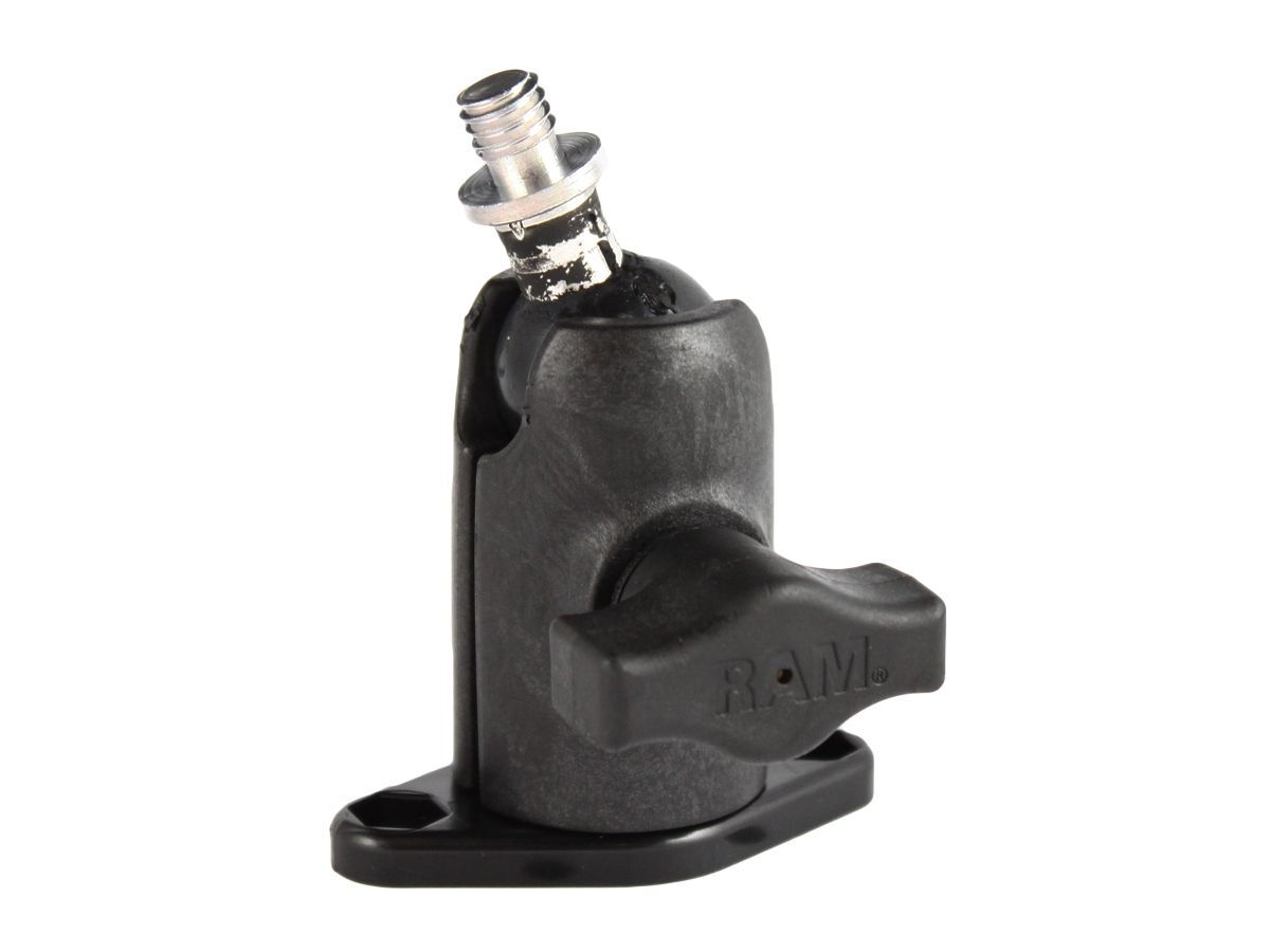 RAM Mounts Verbundstoff-Aufbau-Set - Octagon Diamond-Basis (Trapez), kurzer Verbindungsarm, Kugel mit 3/8" Gewindestift, B-Kugel (1 Zoll)