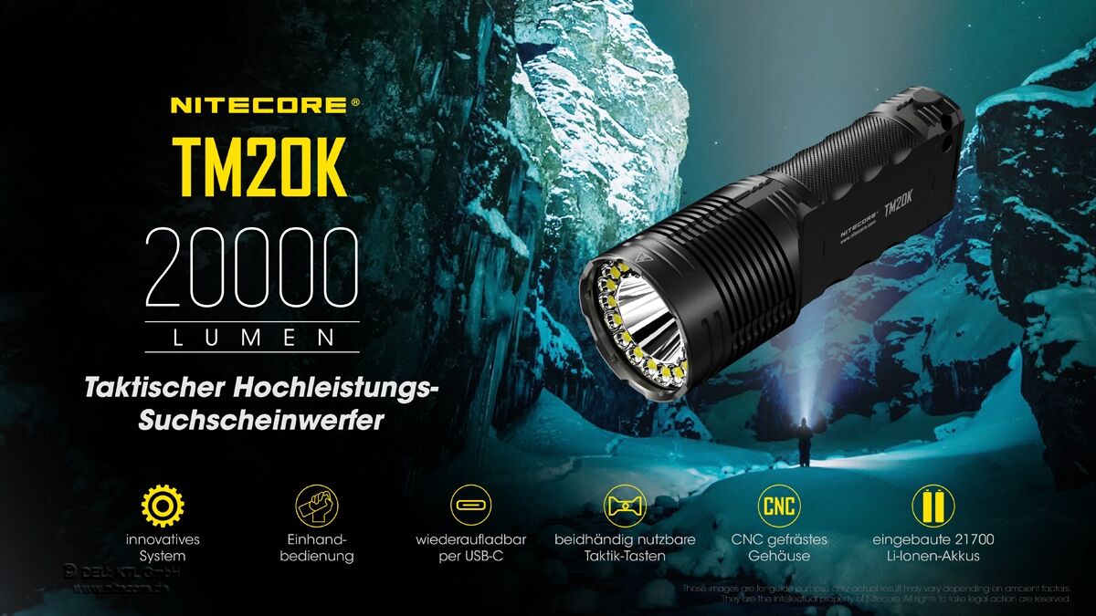 Nitecore TM20K - 20000 Lumen