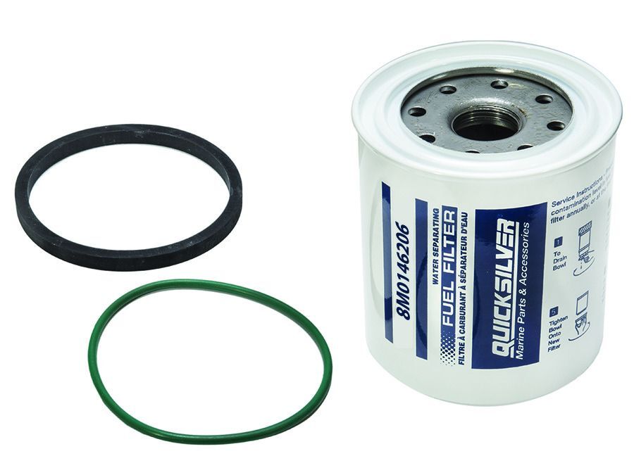 Quicksilver Wasserabscheidender Kraftstofffilter passend für Racor 10 Mikron