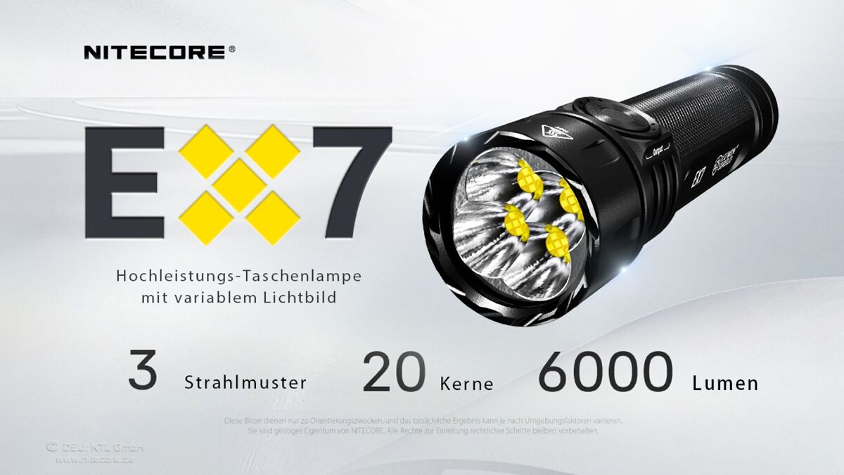 Nitecore EX7 - 6000 Lumen