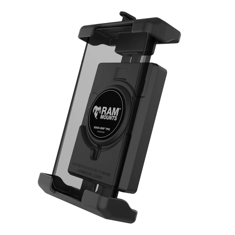 RAM Mounts Quick-Grip Pro XL Universalhalterung für Smartphones - Bis 88,9 mm Breite - Mag-Safe Kompatible - 2 & 4-Loch AMPS - Schrauben-Set