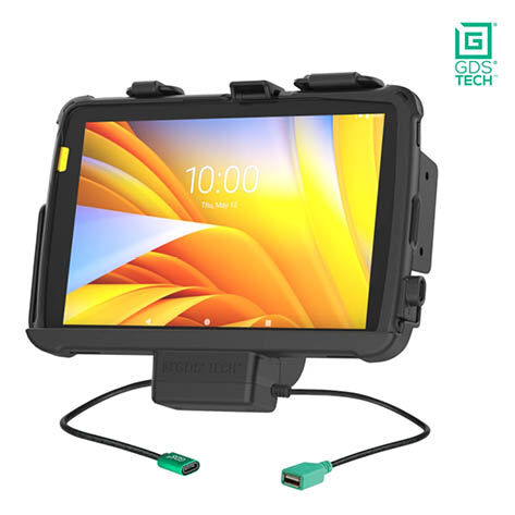 RAM Mounts GDS EZ-Roll'r Halteschale für Zebra ET40 & ET45 (10") Tablets in IntelliSkin Schutzhülle - USB-C & USB-A-Anschluss