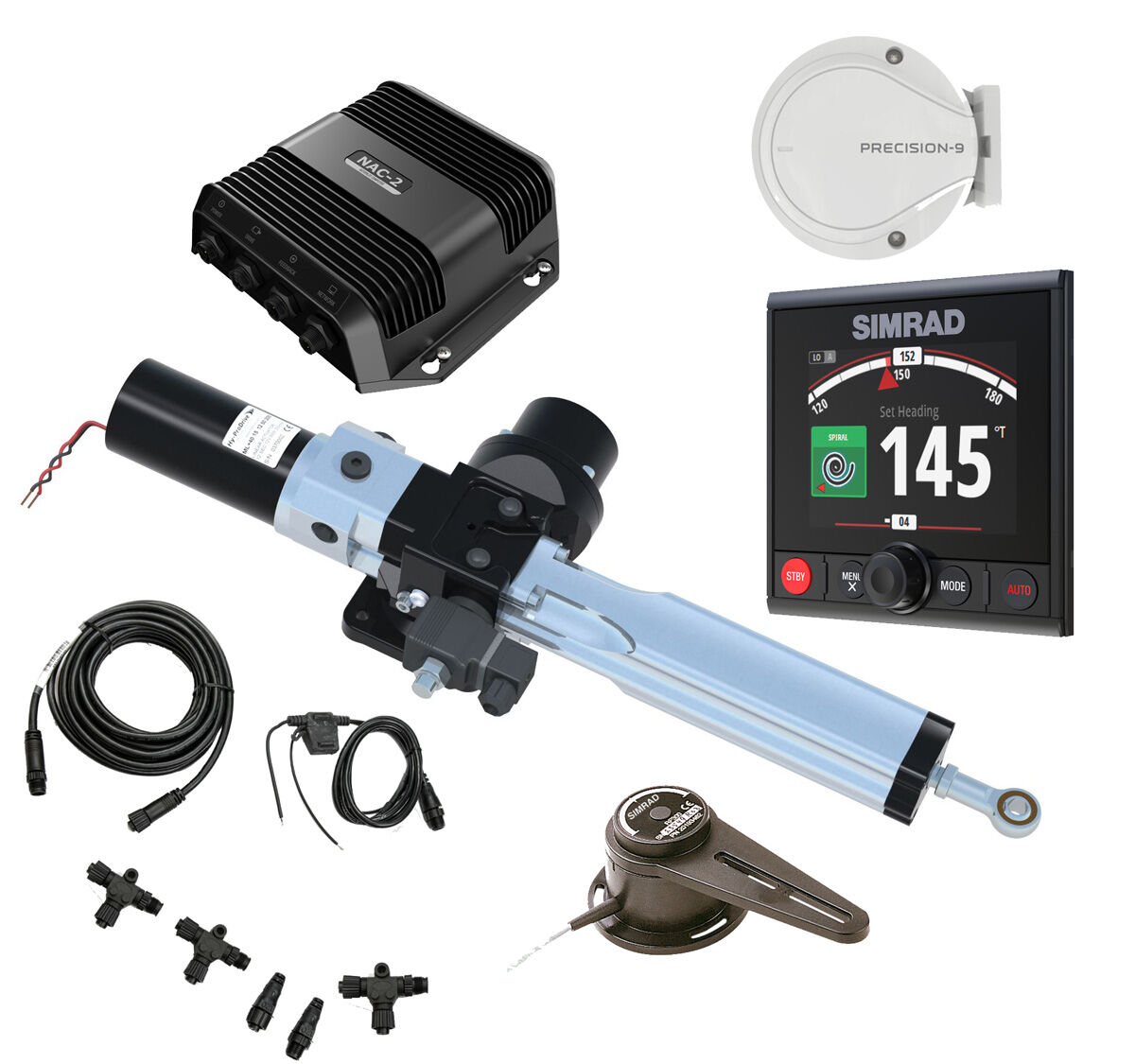 AP44_NAC2_RF25N_ML40_8_Pack Simrad NAC-2 Medium Linear Autopilot