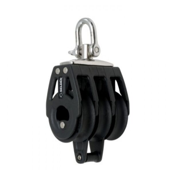 404-101-09 Seldén Serie BBB 40 Block Dreifach Hundsfott (40mm)