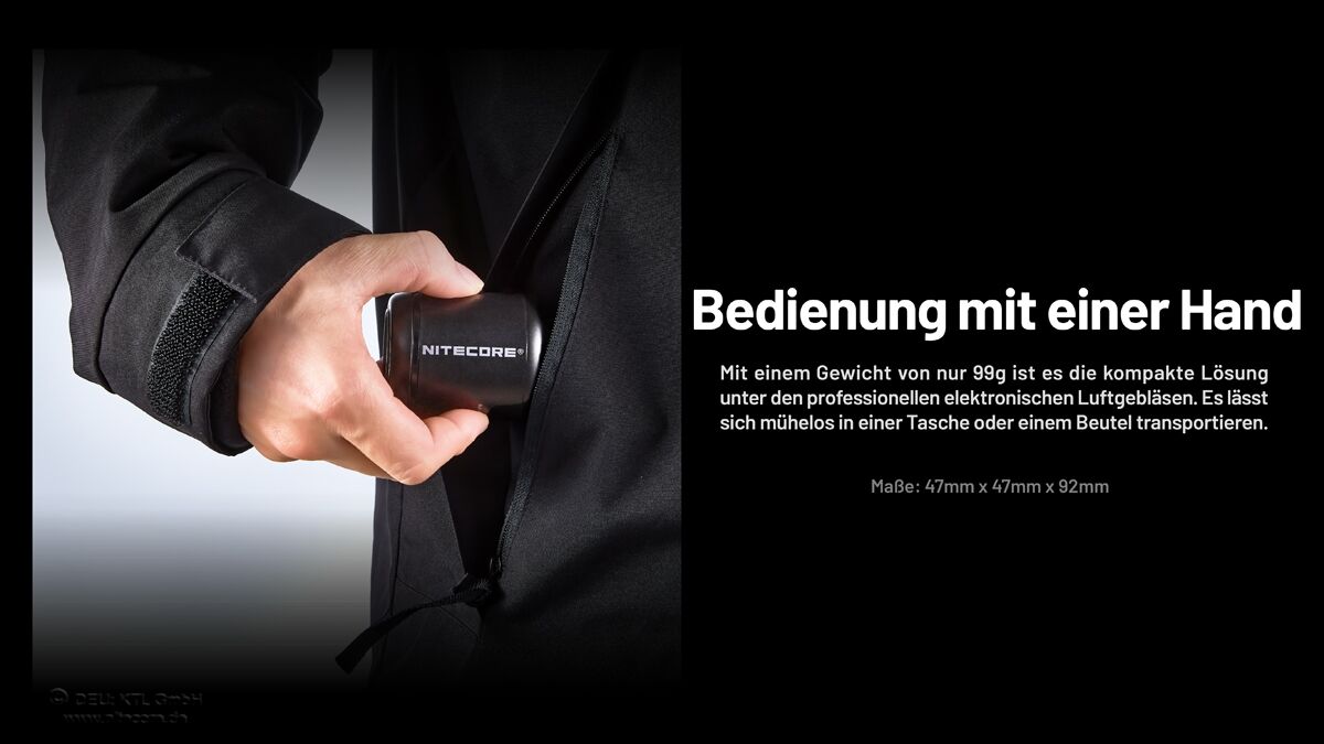 Nitecore BB Nano - kompaktes Gebläse