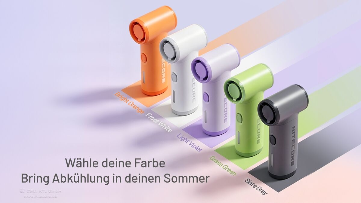 Nitecore NEF NANO - Mini-Handventilator, grün