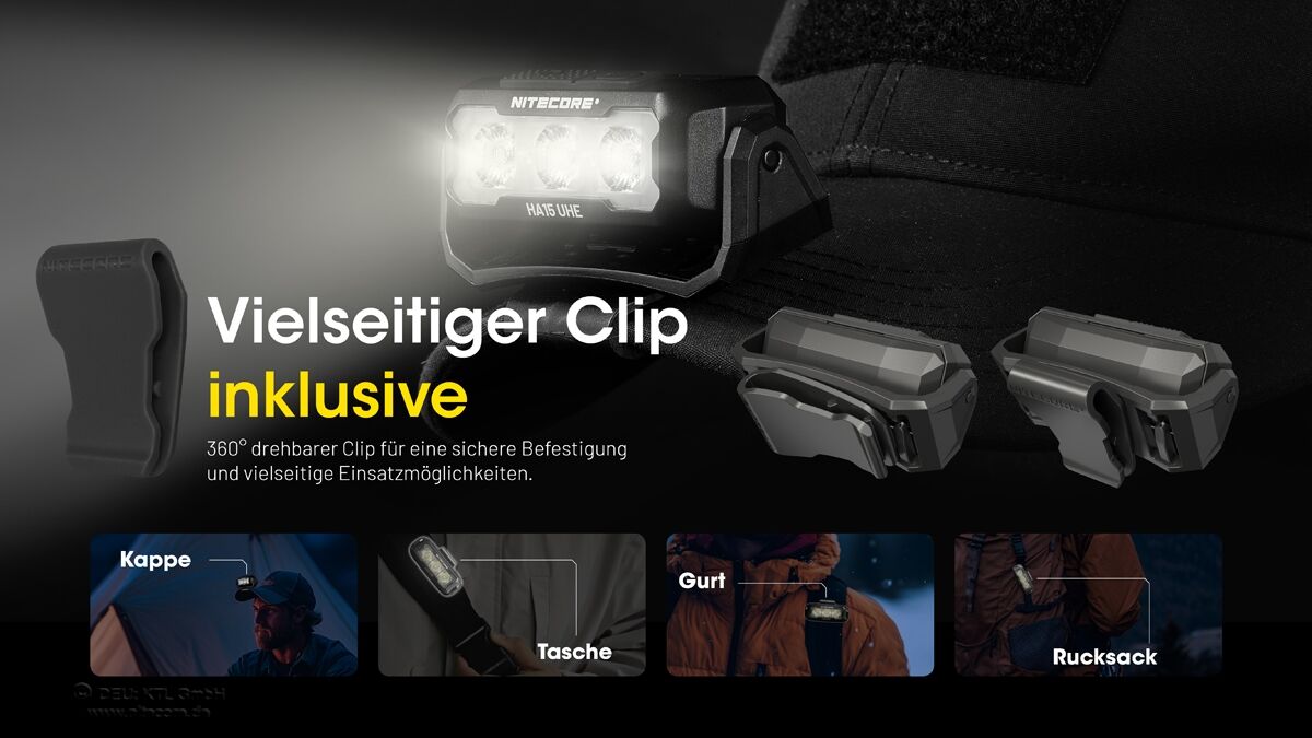 Nitecore HA15 UHE - 400 Lumen, NL1411R