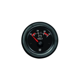 Vetus Voltmeter, schwarz, 24 Volt