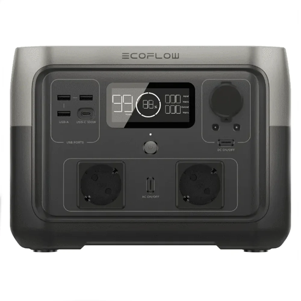 EcoFlow River 2 Max Solarakku Powerstation 512Wh 500W AC Notstrom EcoFlow River 2 Max Solarakku Powerstation 512Wh 500W AC Notstrom