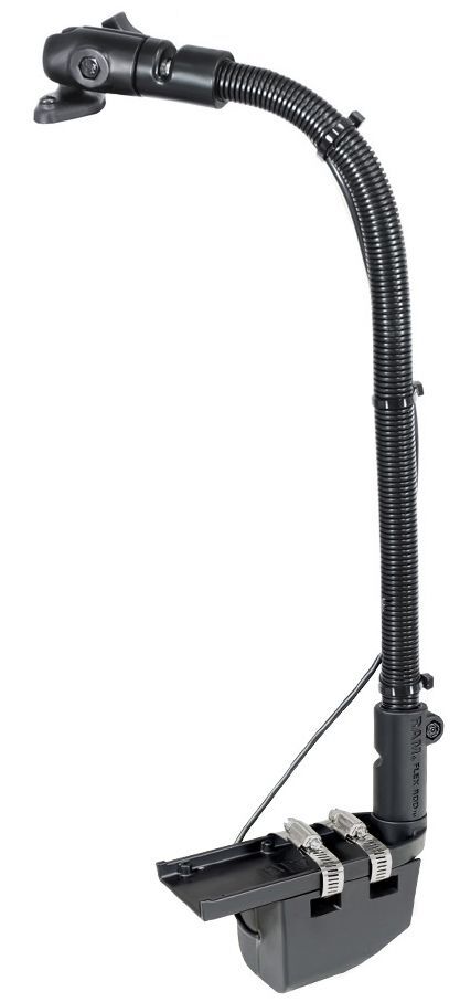 RAM Mounts HydroWave Lautsprecher-Halterung mit Transducer-Arm - flexibler Arm (ca. 450 mm), Octagon-Sockel, Diamond-Basisplatte (Trapez), B-Kugel (1