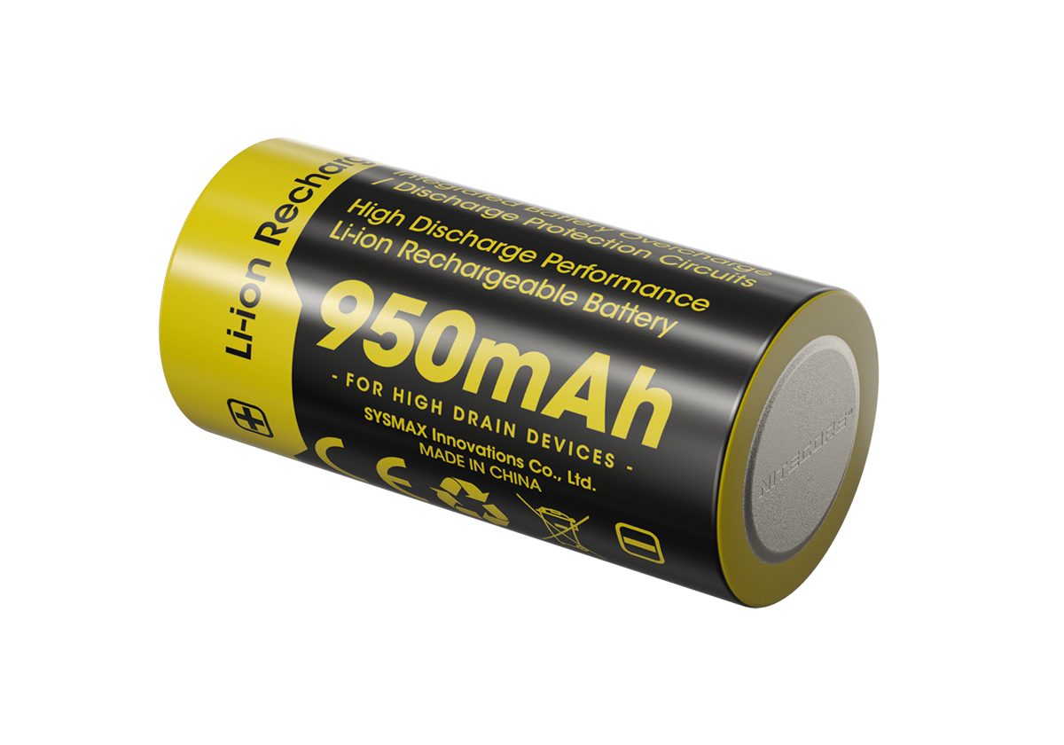 Nitecore Li-Ion Akku 16340, 950mAh - NL169