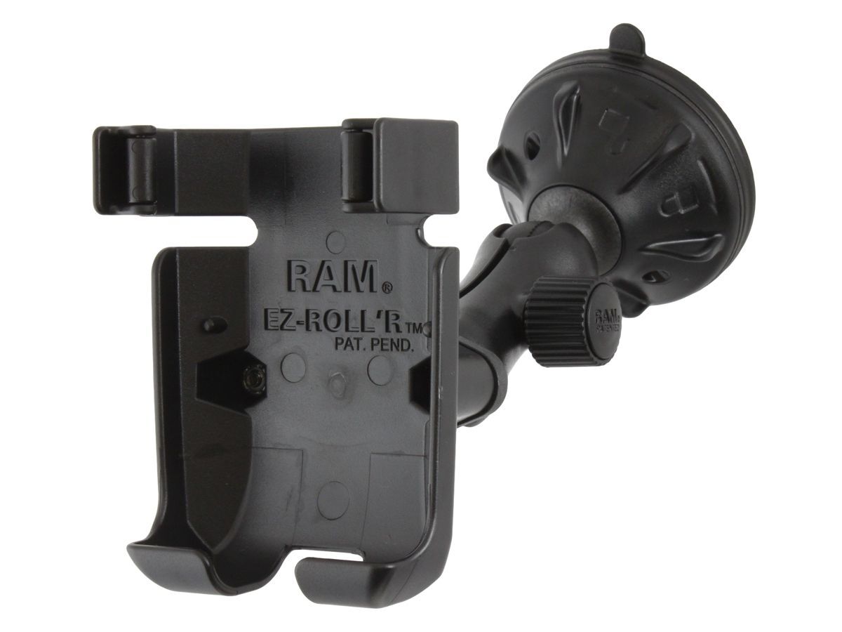 RAM Mounts Verbundstoff Saugfuss-Halterung Garmin GPSMAP 78 - kurzer Verbindungsarm (ca. 50 mm), Diamond-Basisplatte (Trapez), Halteschale, B-Kugel (1