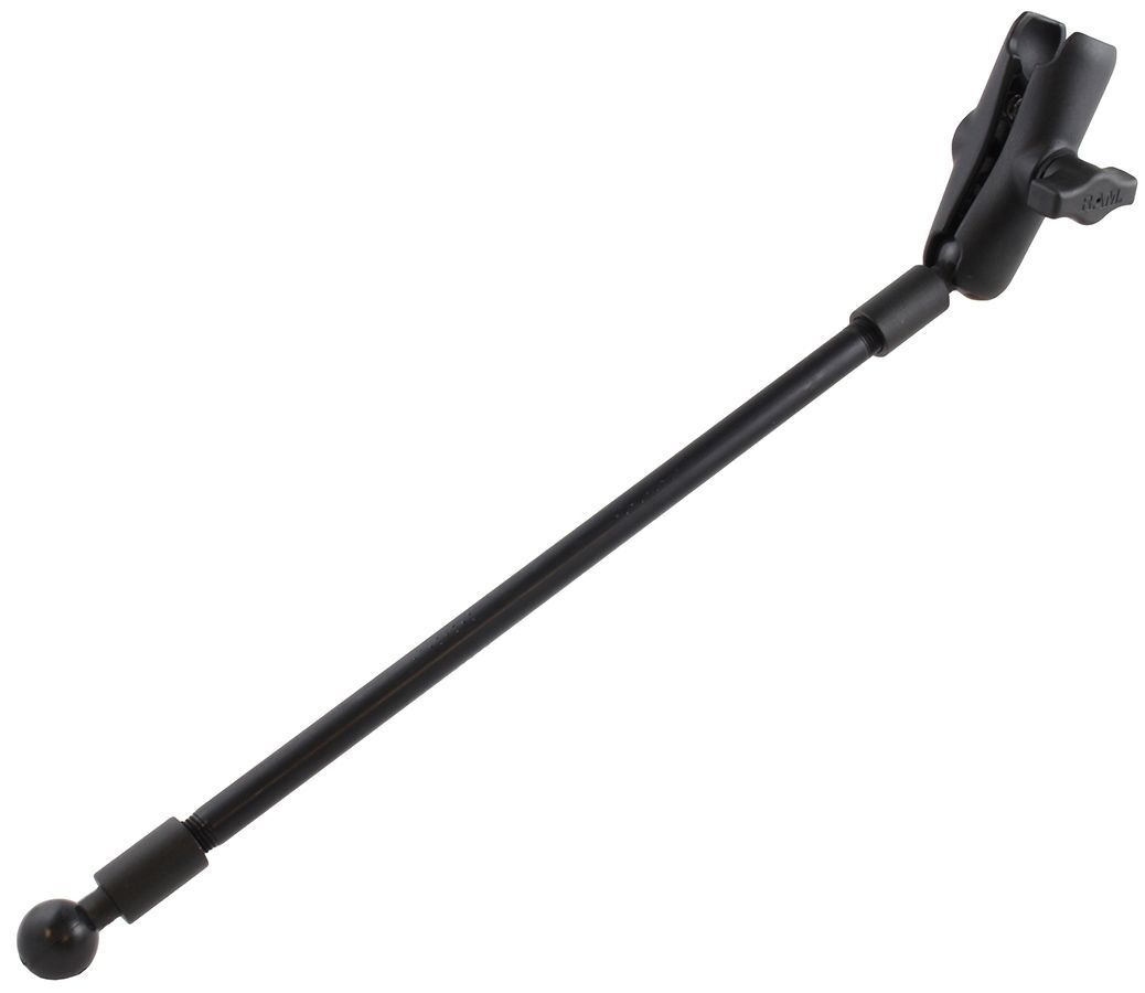 RAM Mounts Verlängerungsarm mit Verbindungsarm - Aluminiumarm mit 1/4" NPT-Gewinden (ca. 300 mm), 2x Endstücke mit Kugel, mittlerer Verbindungsarm, B-