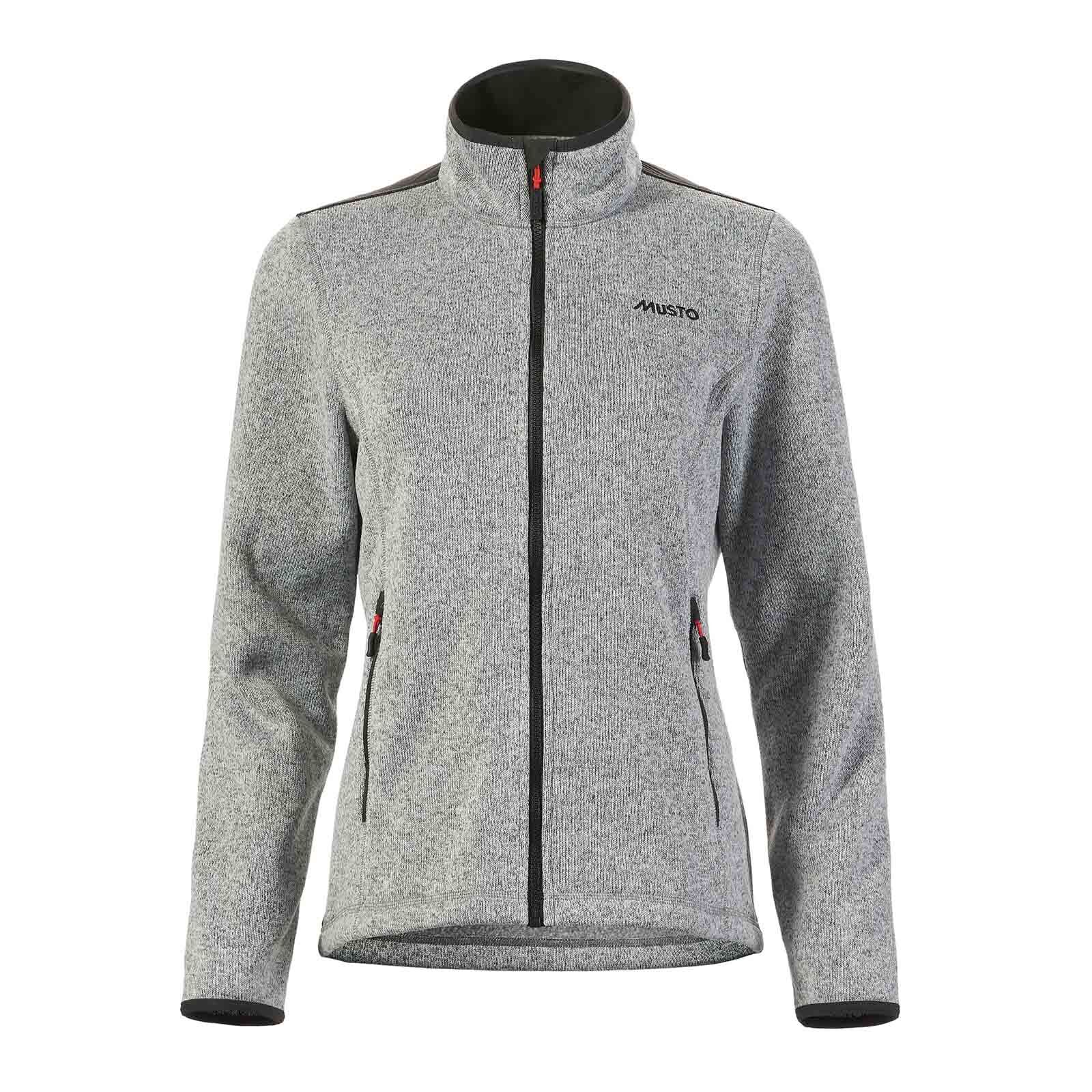 Musto Damen Knitted Fleece - Grey Melange