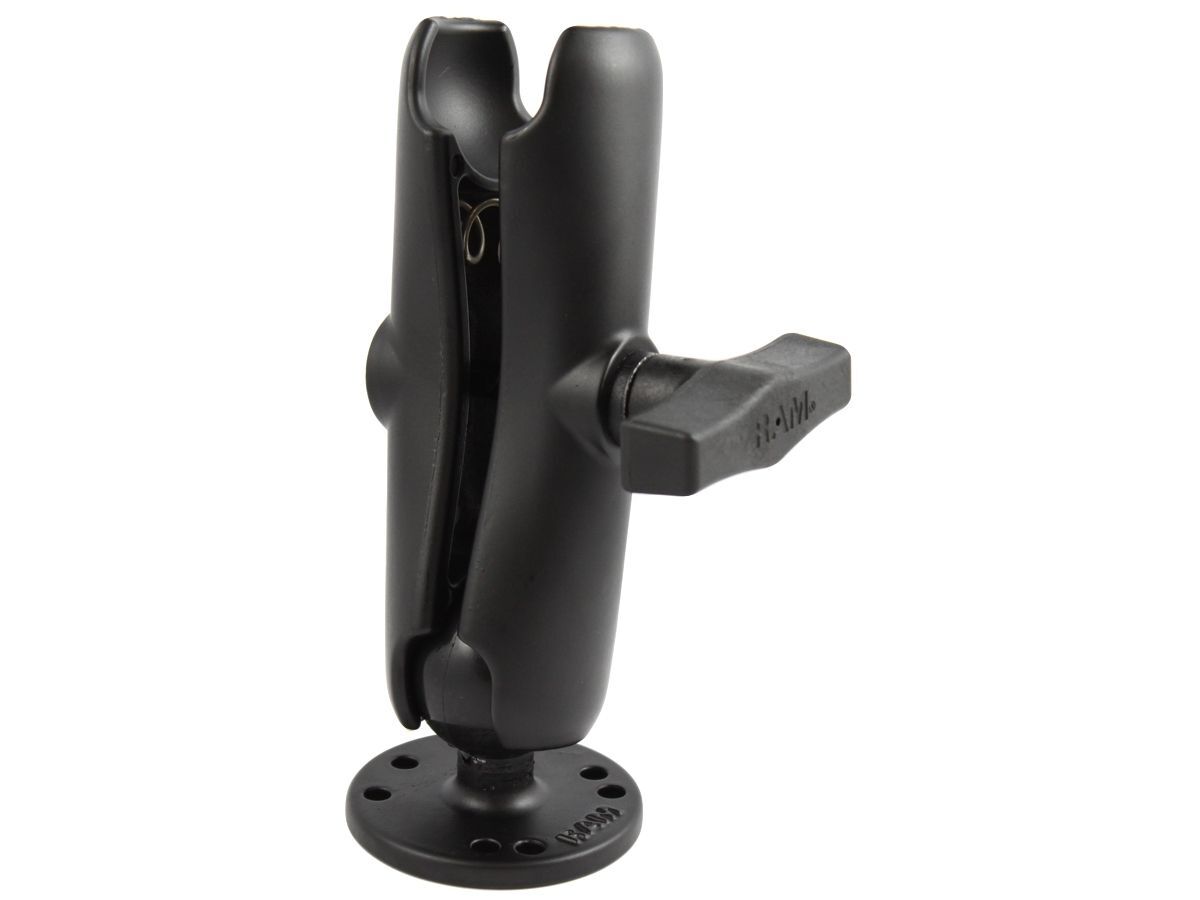 RAM Mounts Aufbau-Set - runde Basisplatte (AMPS), mittlerer Verbindungsarm, C-Kugel (1,5 Zoll), im Polybeutel