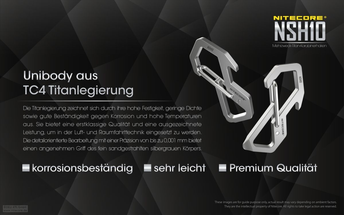 Nitecore Titan Karabiner NSH10