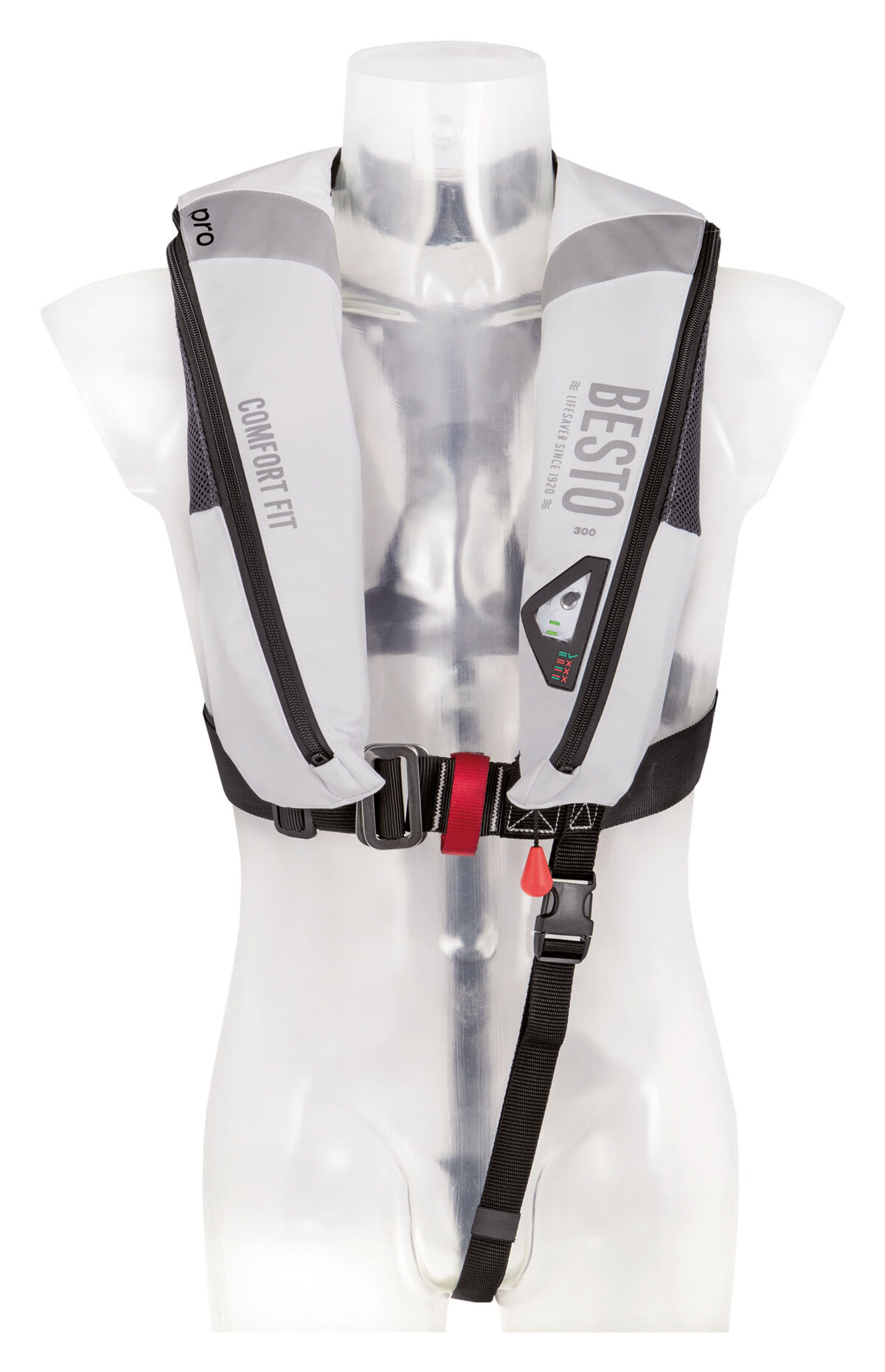 Besto_Comfort_Fit_Pro_300N_Front Besto Comfort Fit Pro 300N Rettungsweste weiß