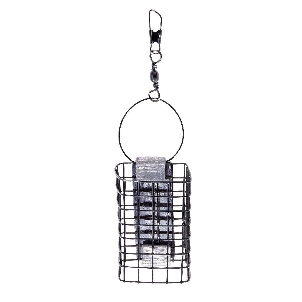 Jenzi Metall-Futterkorb square eckig black / schwarz Gewicht 15 g
