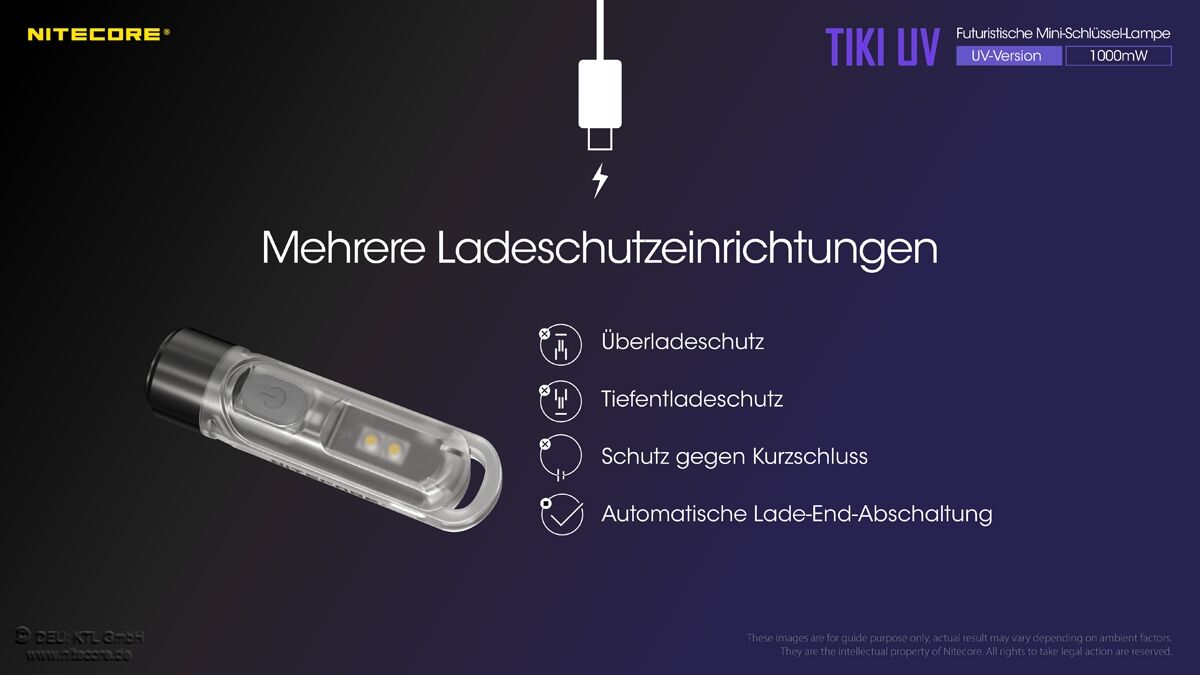 Nitecore TIKI UV - 1000mW