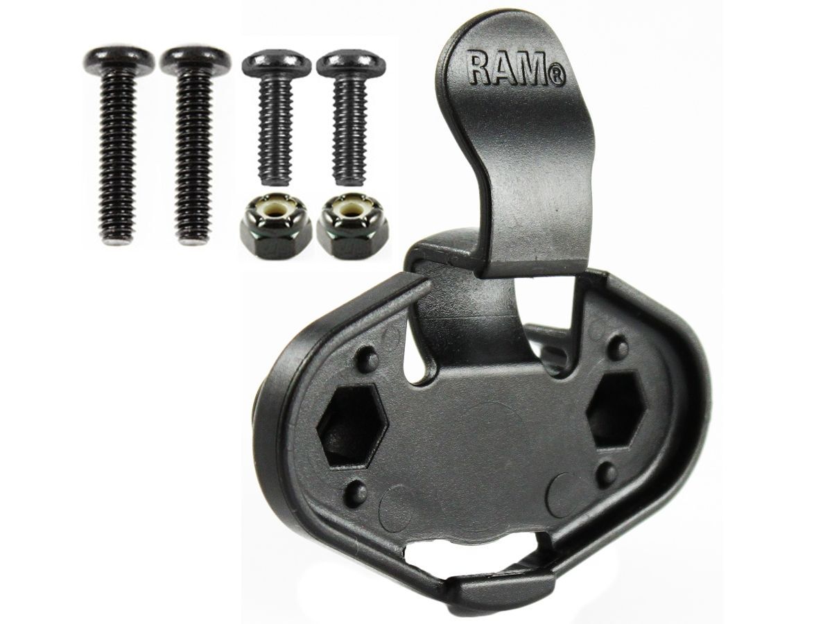 RAM Mounts EZY-Mount Quick Release Adapter (weiblich) - Diamond (Trapez), Verbundstoff, Schrauben-Set, im Polybeutel