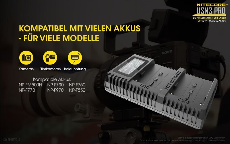 Nitecore USN3 PRO - für Sony Cameras