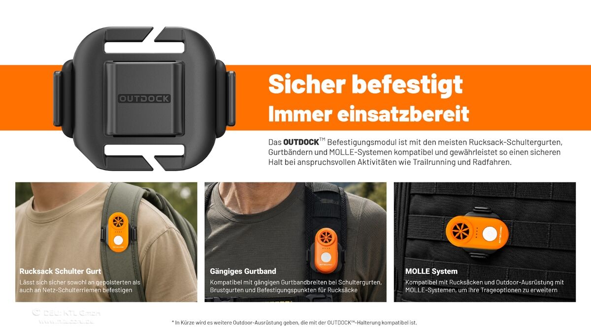 Nitecore elektronisches Notsignalgerät NWE10, orange