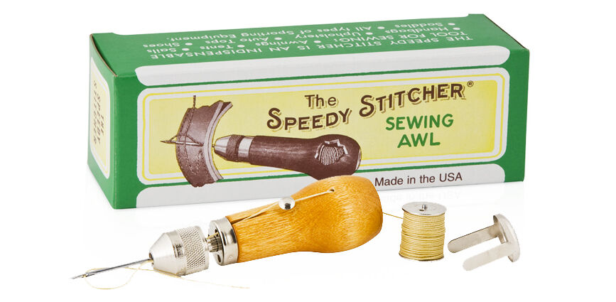 Speedy_Stitcher_Box Handnähahle original Speedy Stitcher Holzgriff Nähahle Segel-Zelte-Reparatur