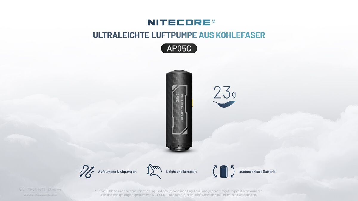 Nitecore AP05C - Minipumpe