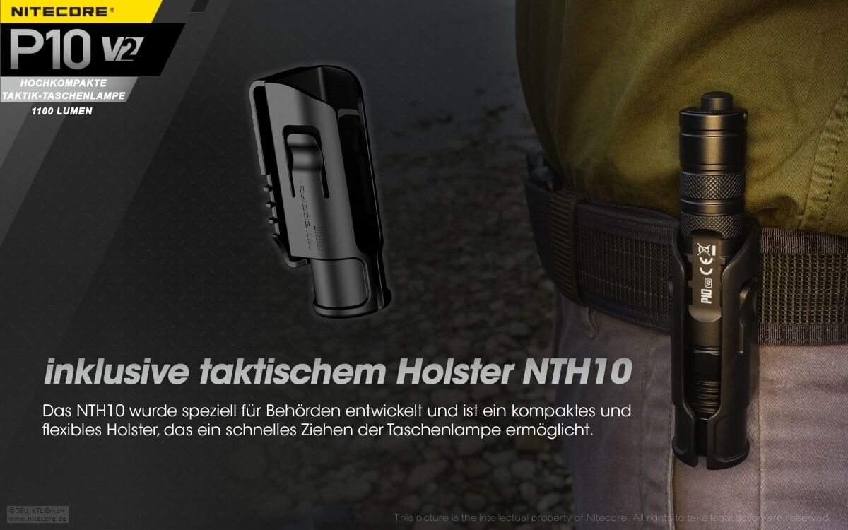 Nitecore P10 V2 - 1100 Lumen