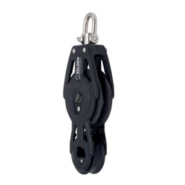 406-301-07 Seldén Serie MRB 60 Violinblock Einfach Wirbel (60mm)